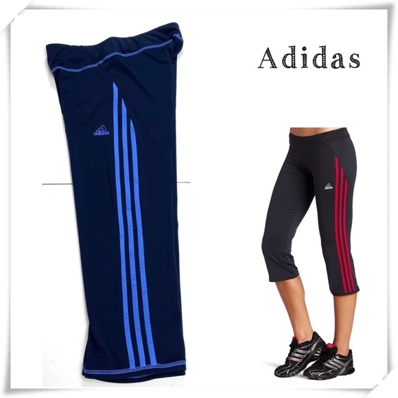Adidas Active360 Capri Pants Navy Blue - Picture 1 of 8